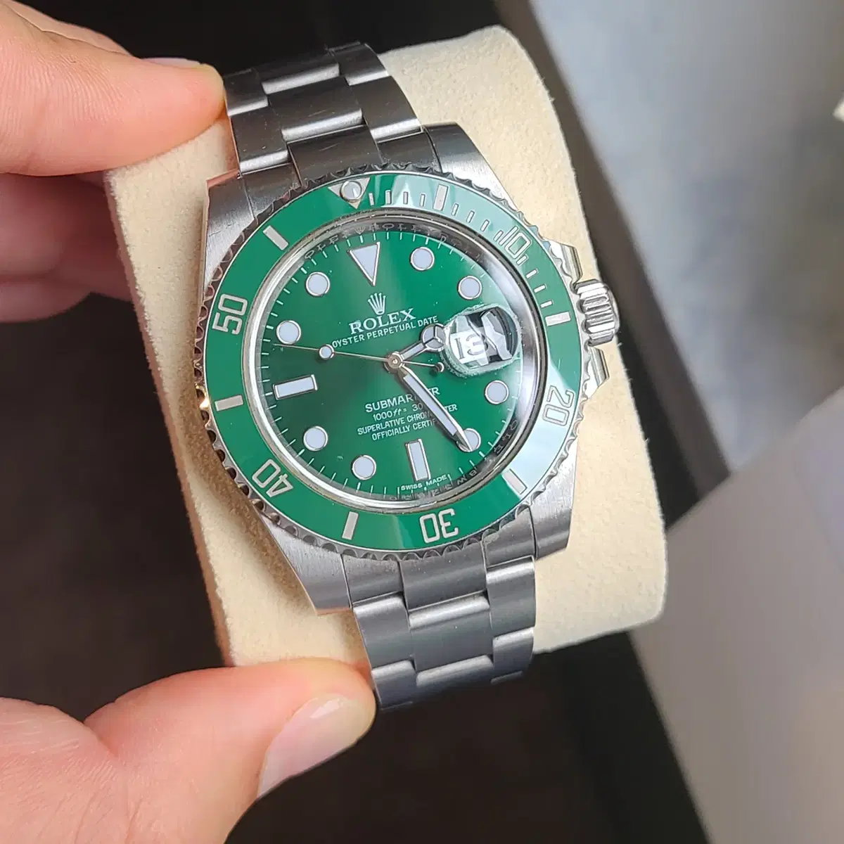 [정품]롤렉스 서브마리너 헐크 그린 116610LV(Rolex)