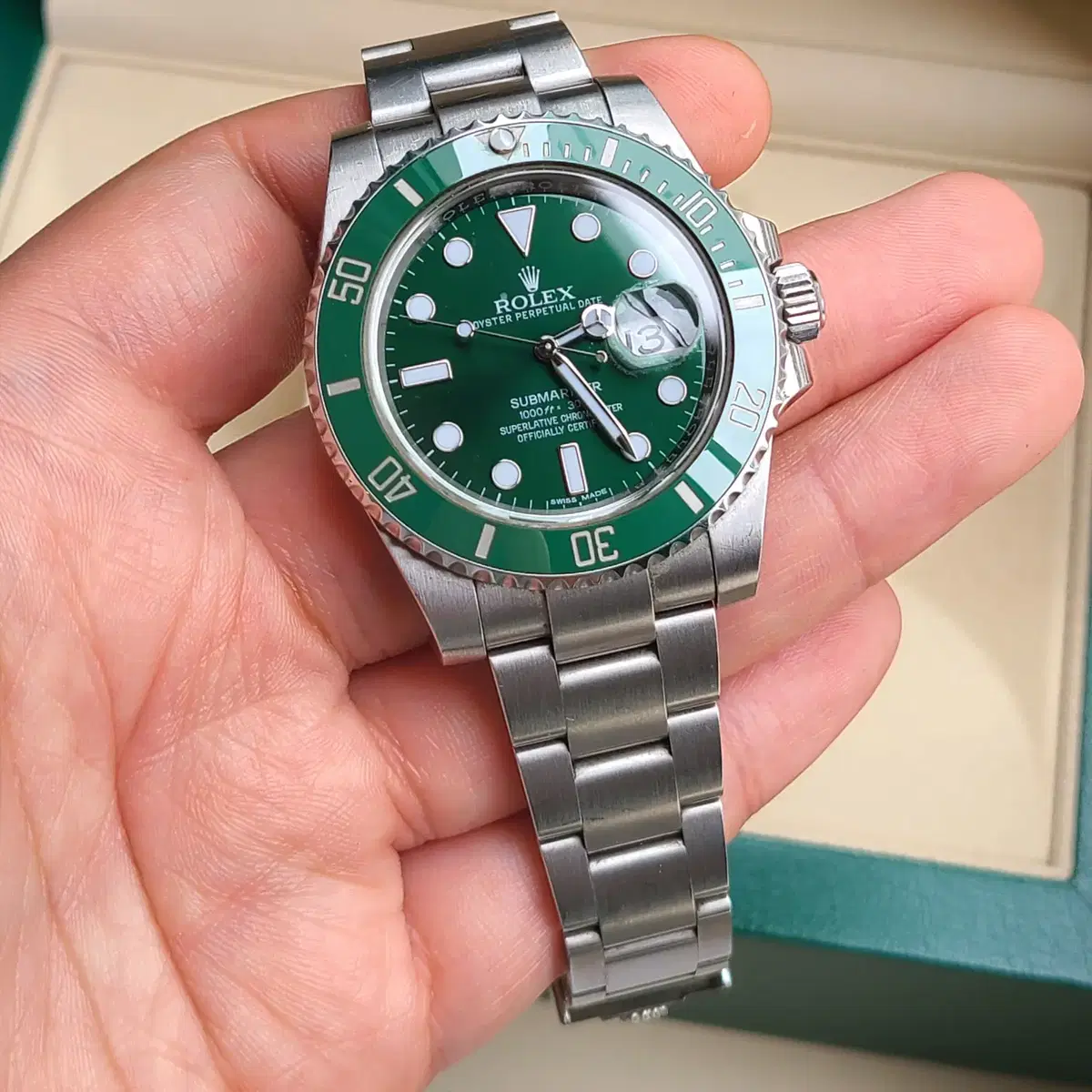 [정품]롤렉스 서브마리너 헐크 그린 116610LV(Rolex)