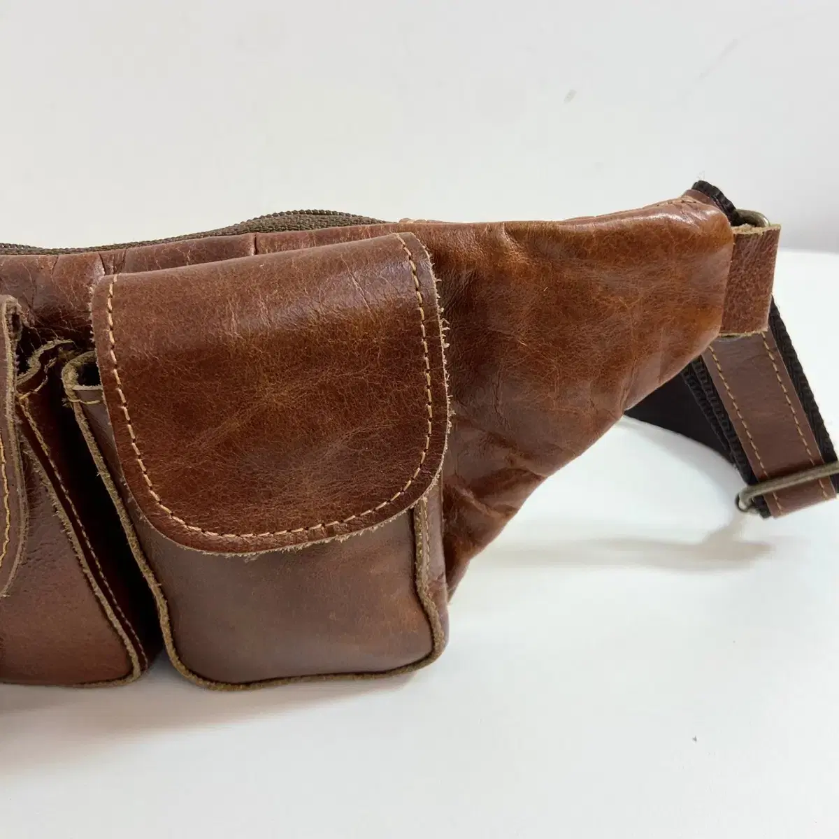 가죽 힙색 벨트가방 Leather Waist Bag Belt Bag