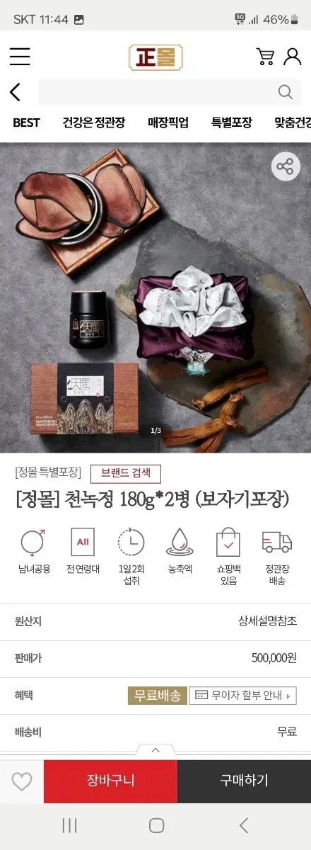 정관장천녹정