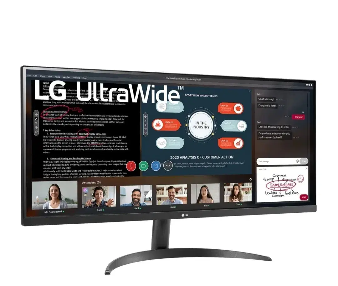LG 34-inch ultrawide monitor 34WP500