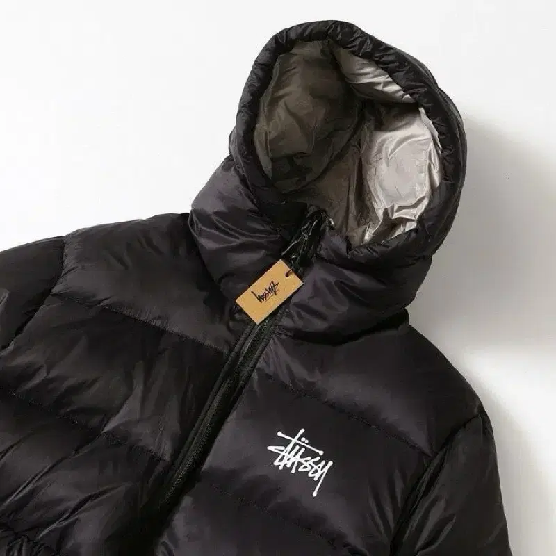 Stussy 스투시 다운 숏패딩 자켓 후드 패딩