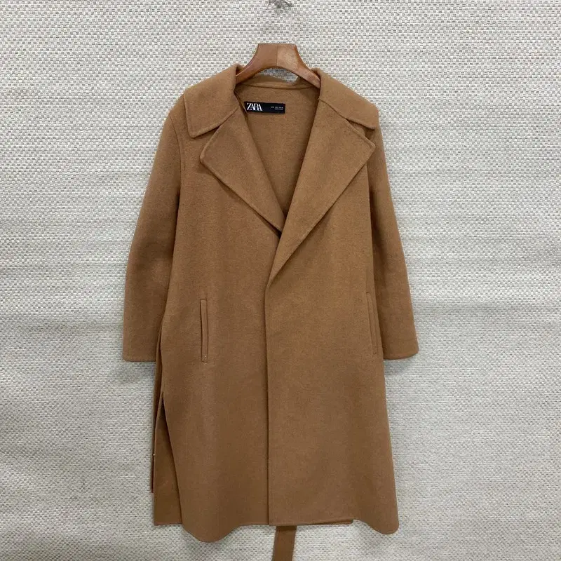 자라 ZARA 캐쥬얼 브라운 울 롱 코트 95 K07433