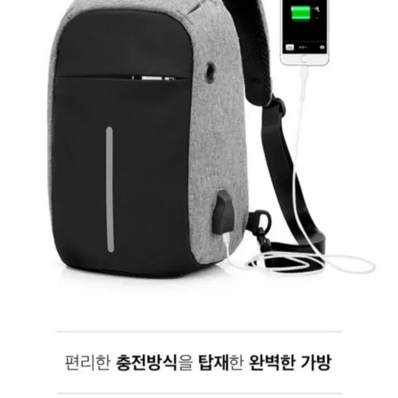 새상품 USB 스마트 충전 슬링백