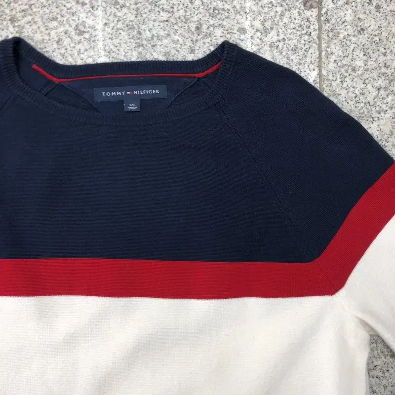 tommy hilfiger 타미힐피거 시그니처 삼색 니트