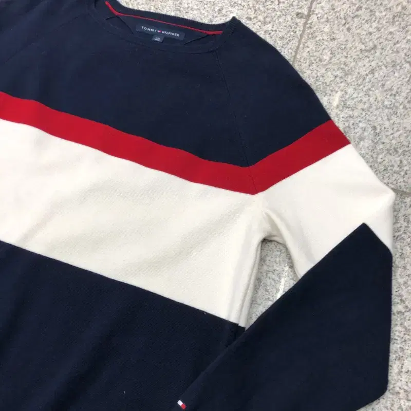 tommy hilfiger 타미힐피거 시그니처 삼색 니트