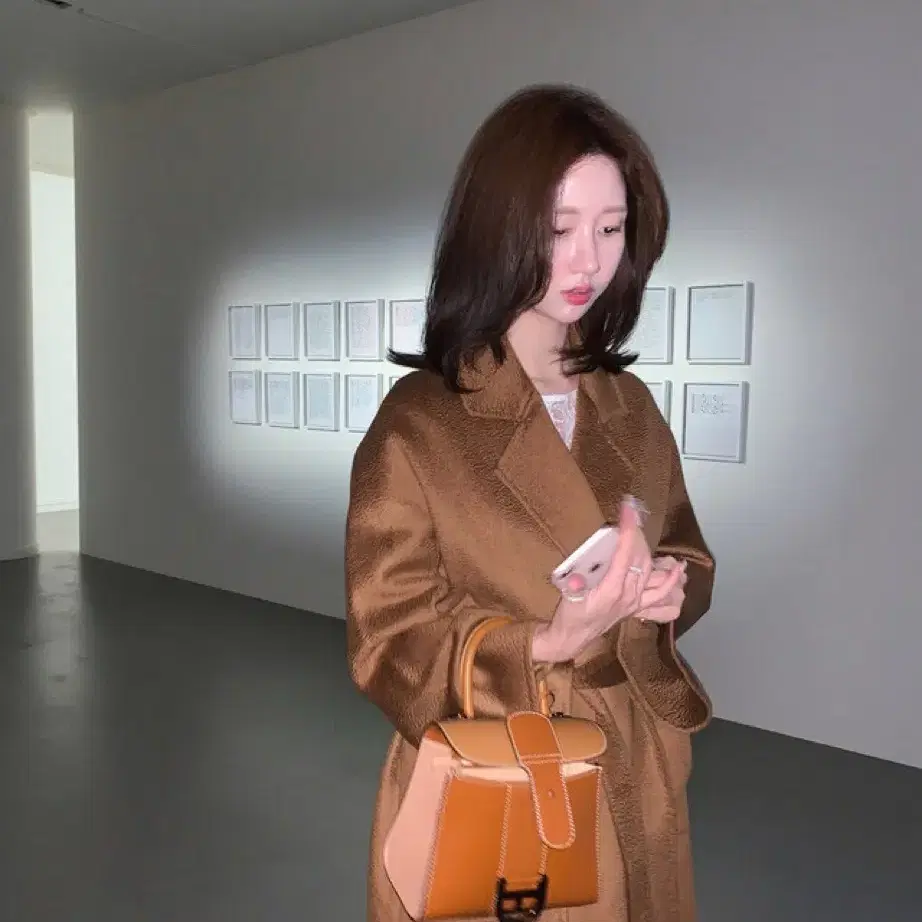 조이풀디자인 Caramel Cashmere Coat