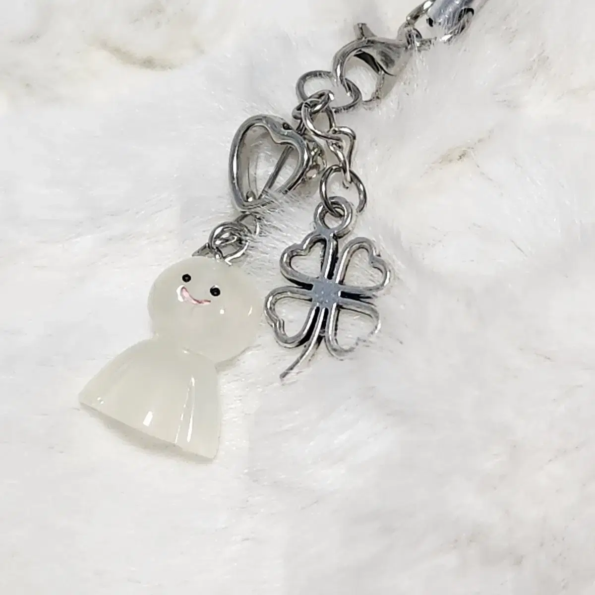 Lucky Weather Fairy Beaded Keyring