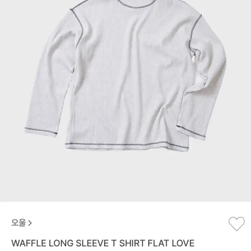 오울 와플티 WAFFLE LONG SLEEVE T SHIRT