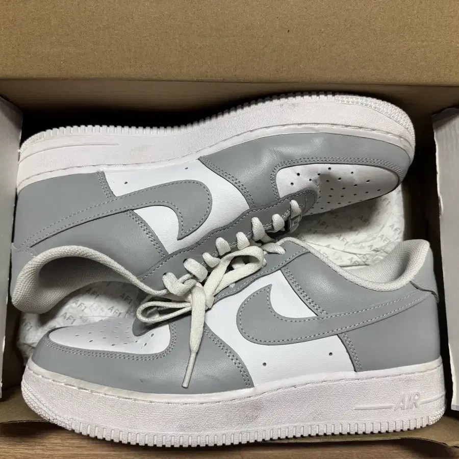 에어포스 회색(Nike Air Force 1 Low White Grey)