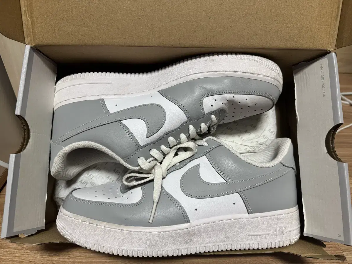 에어포스 회색(Nike Air Force 1 Low White Grey)