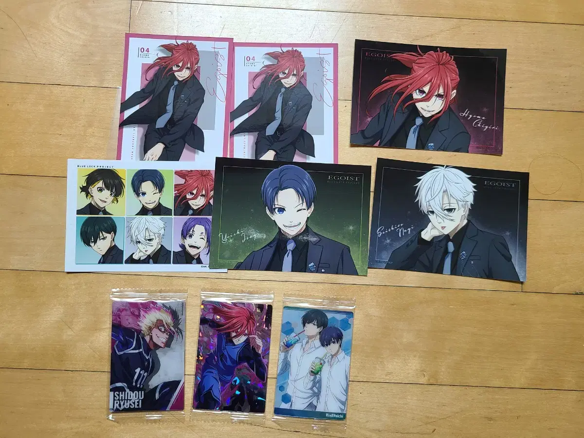 BLUELOCK Suits polaroid, Wehas kard ( Chigiri,Nagi,Isagi,Lin)