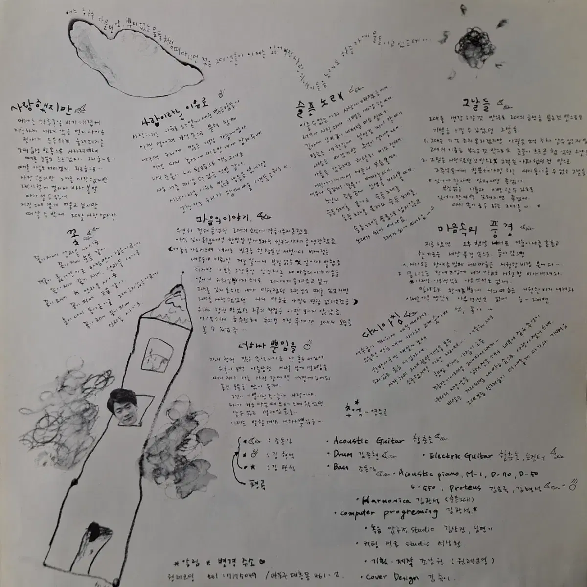 귀한음반/초판/김광석 2집 LP