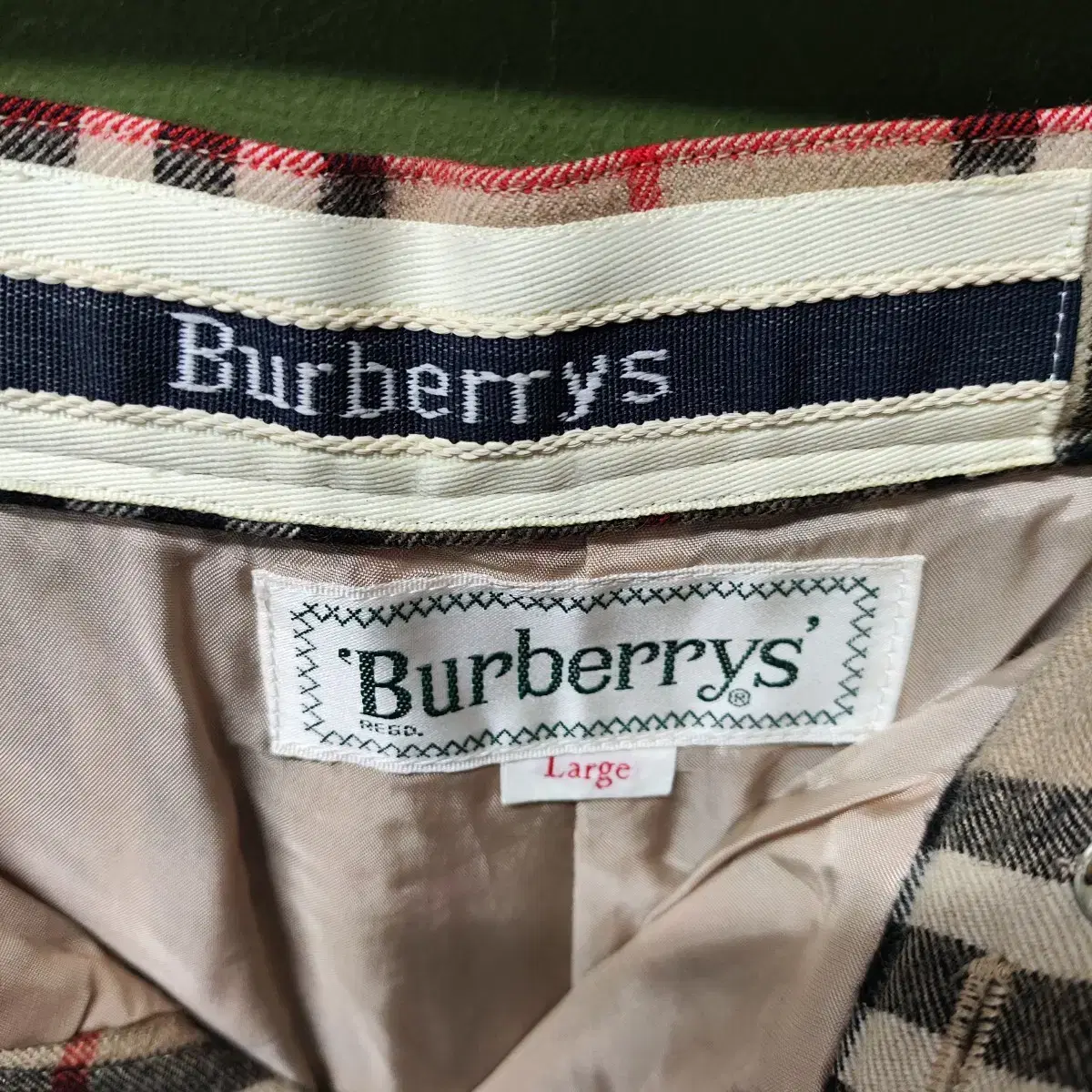 Burberrys 울 체크 버뮤다 하프 팬츠