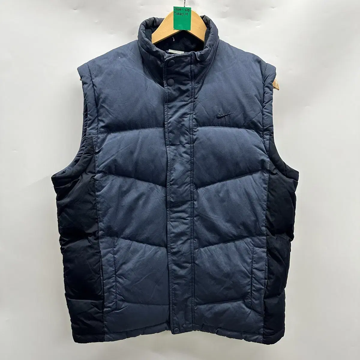 [Genuine/M] Nike Swoosh Duck Down Navy Padded Vest