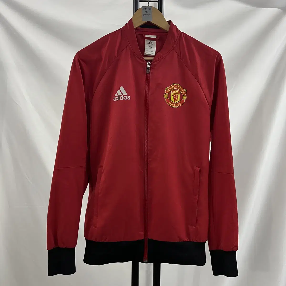 [Authentic/95] Adidas Man Utd 15-16 Training Red Zip/Jersey