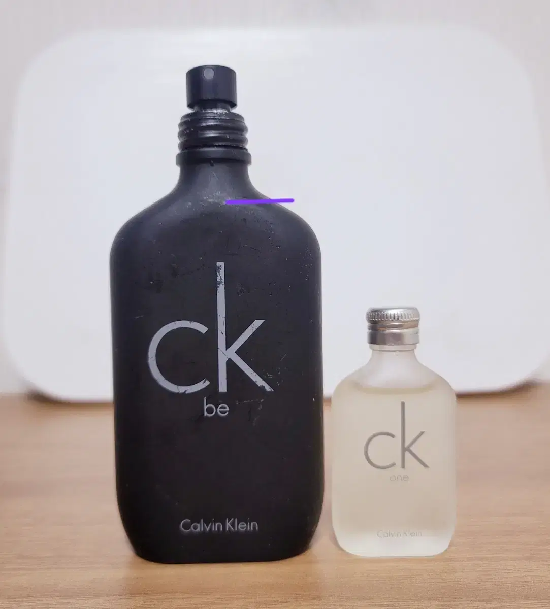 (일괄판매) ck be EDT 100ml+ck one 15ml 향수