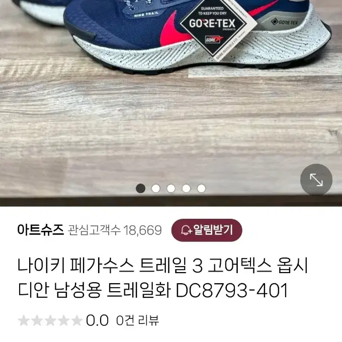 나이키 페가수스 트레일3 고어텍스 275