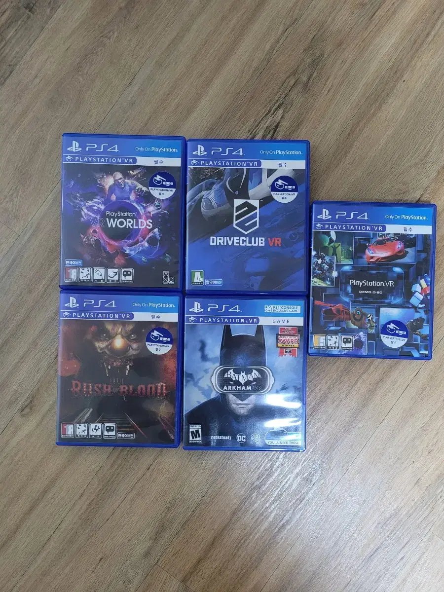 ps4 플스4 psvr 게임 5종