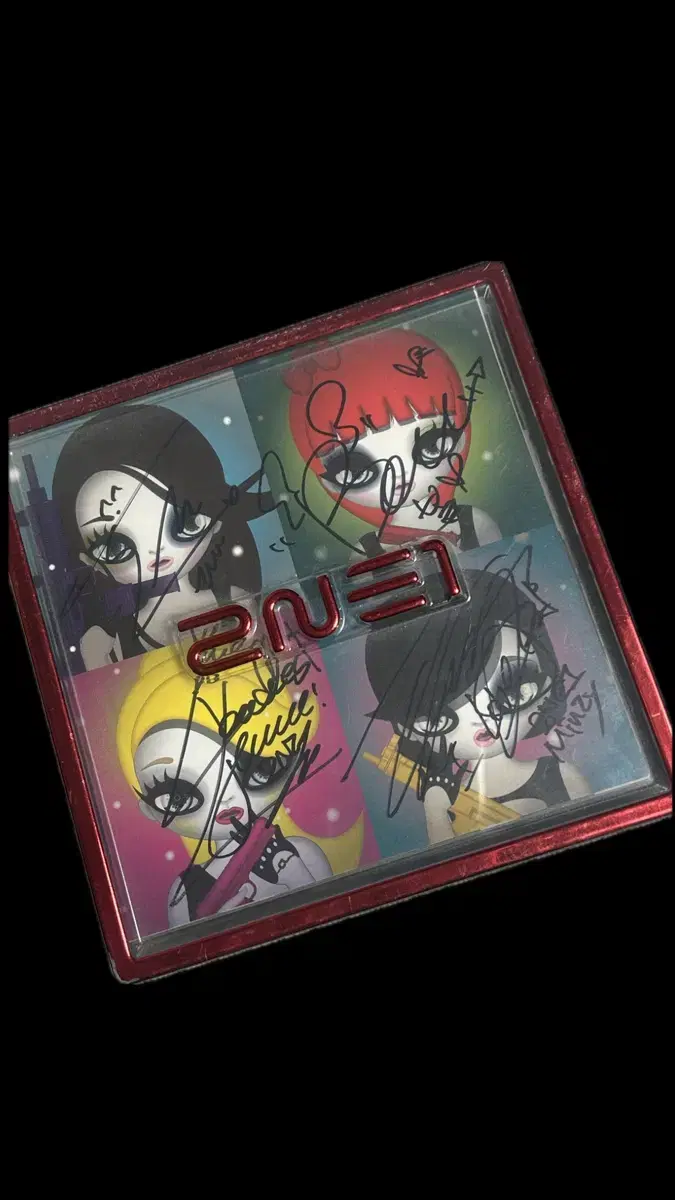 2ne1 친필싸인앨범