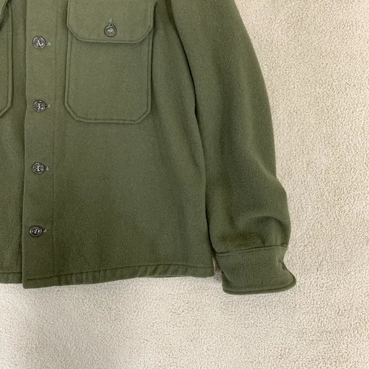 50s US ARMY OG-108 미군 울셔츠(M)울 필드셔츠 밀리터리