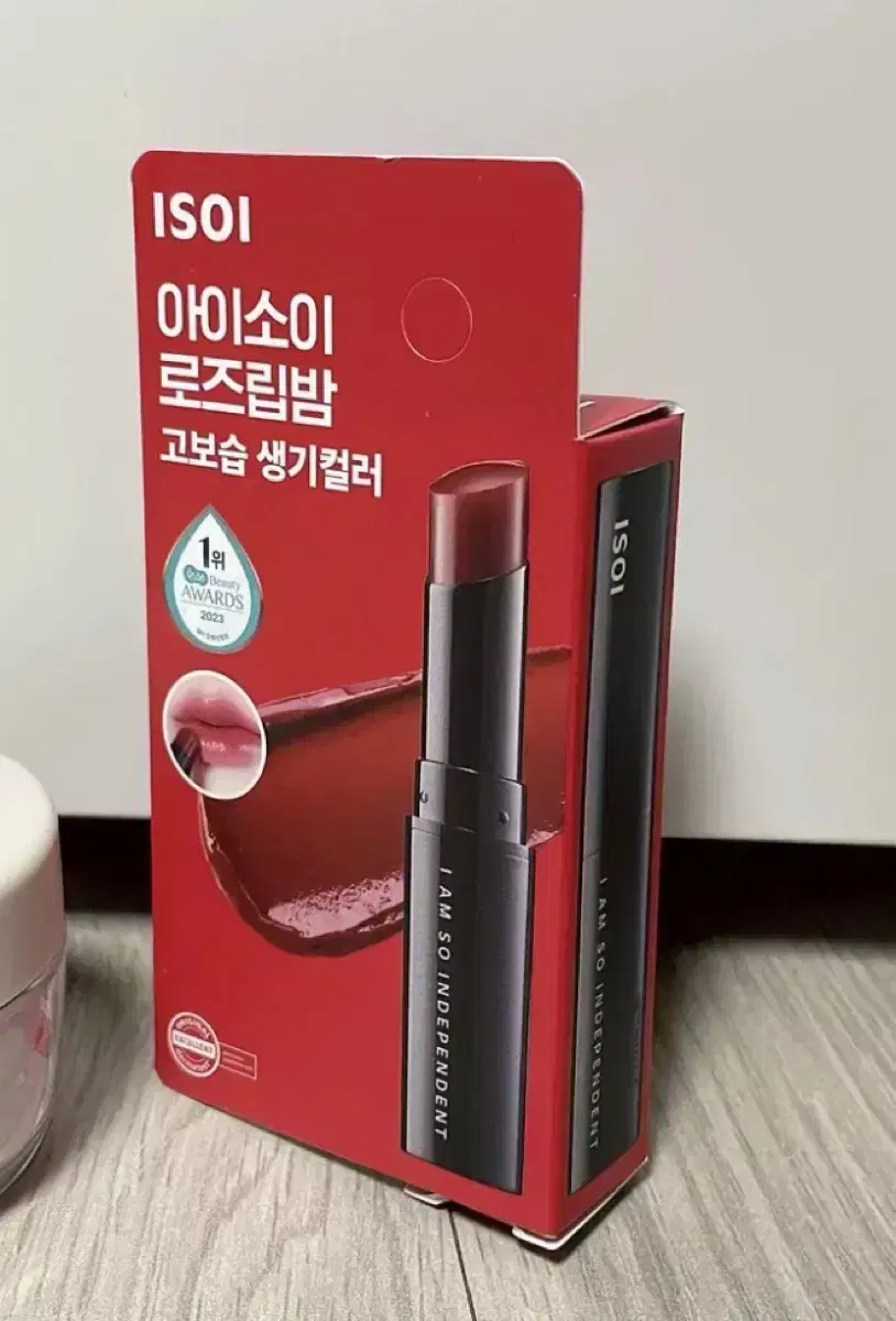 아이소이 립밤 01퓨어레드 + 휩드 팩클렌저 호호벤더 25ml