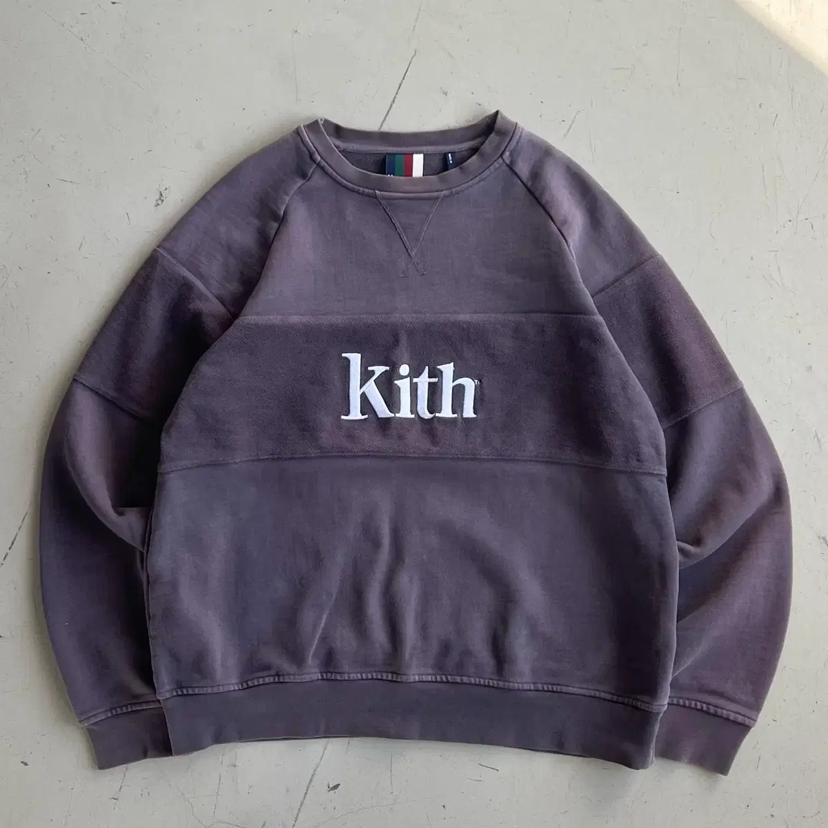 Kith 18F/W 판넬드 윌리엄스 크루넥 스웻 셔츠