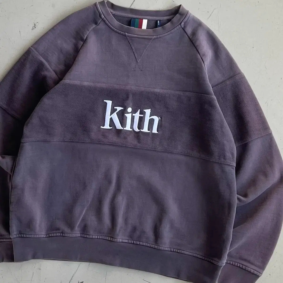 Kith 18F/W 판넬드 윌리엄스 크루넥 스웻 셔츠