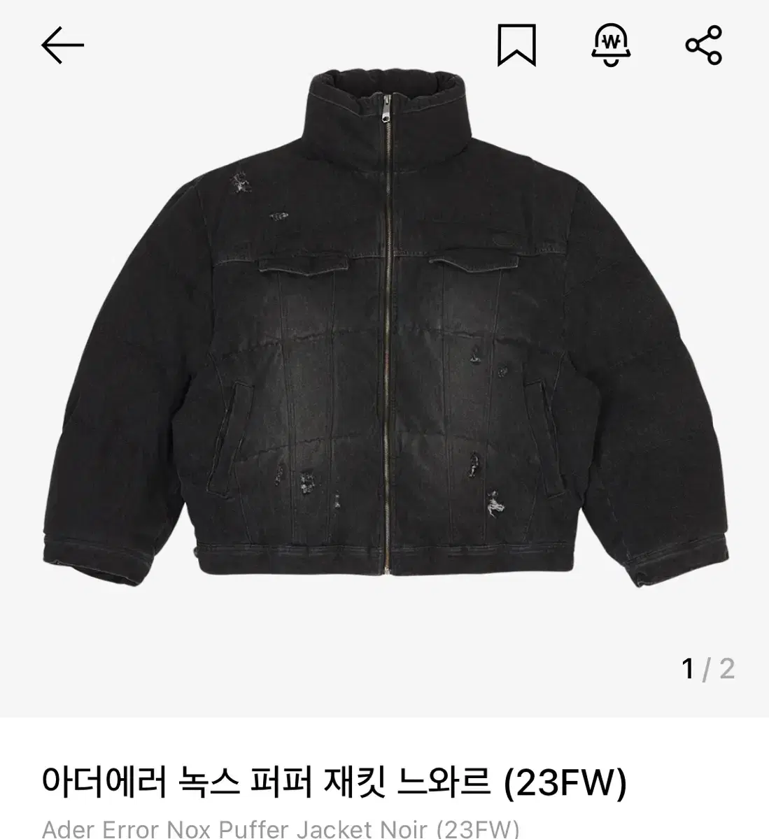 아더에러 녹스 패딩