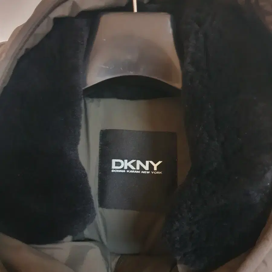 DKNY 남성 후드 다운 점퍼-다크브라운,XL(105-110)