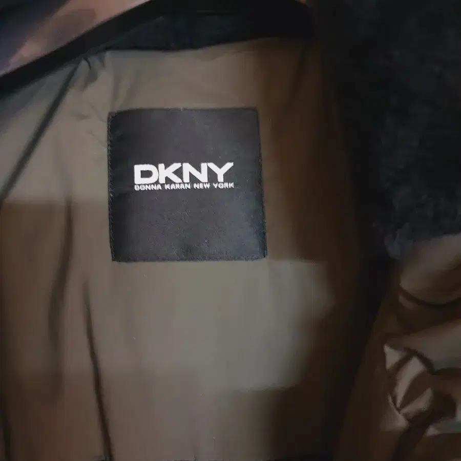 DKNY 남성 후드 다운 점퍼-다크브라운,XL(105-110)