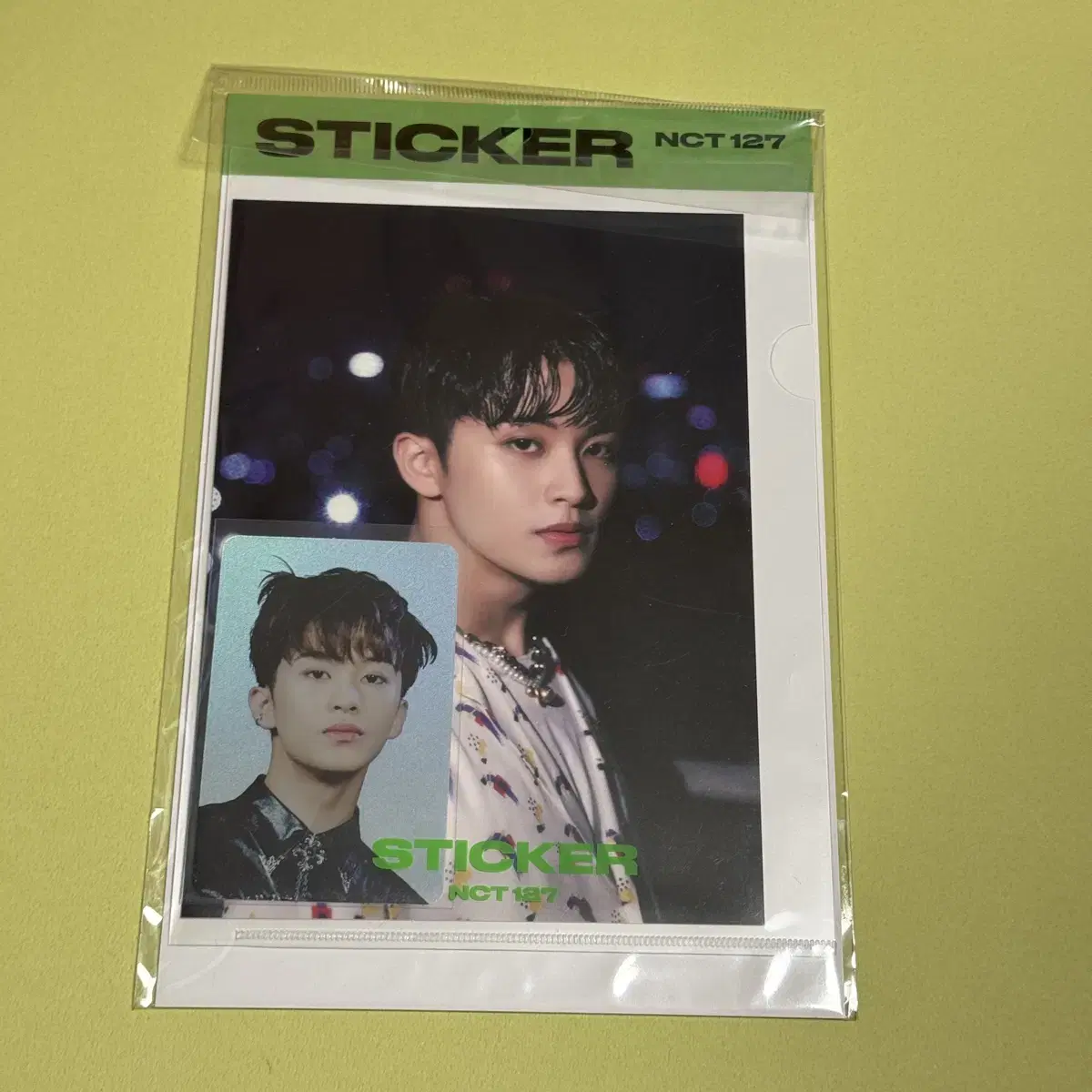 mark hologram photocard postcard set sticker nct nct mark