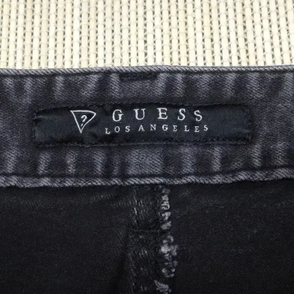 (30in) 게스 남성 GUESS 기모 블랙 데님 팬츠