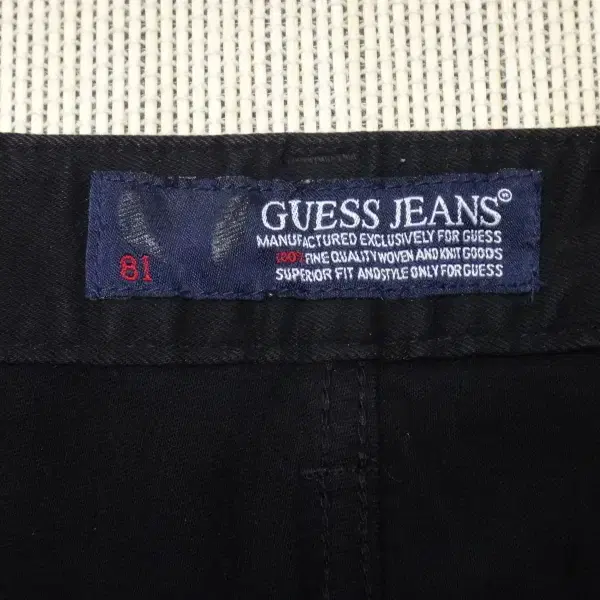 (36in) 게스 GUESS 남성 블랙 데님팬츠