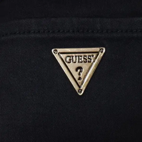 (30in) 게스 GUESS 기모 블랙 밴딩 데님팬츠