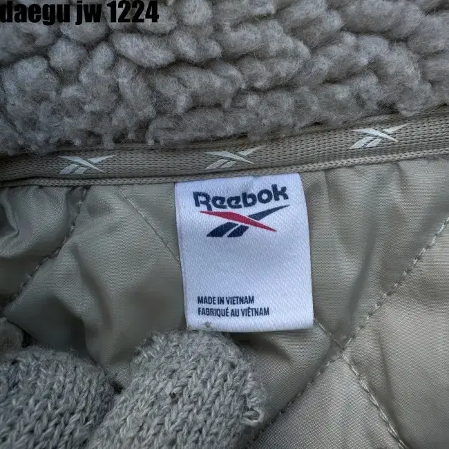 L REEBOK JACKET 리복 후리스 자켓