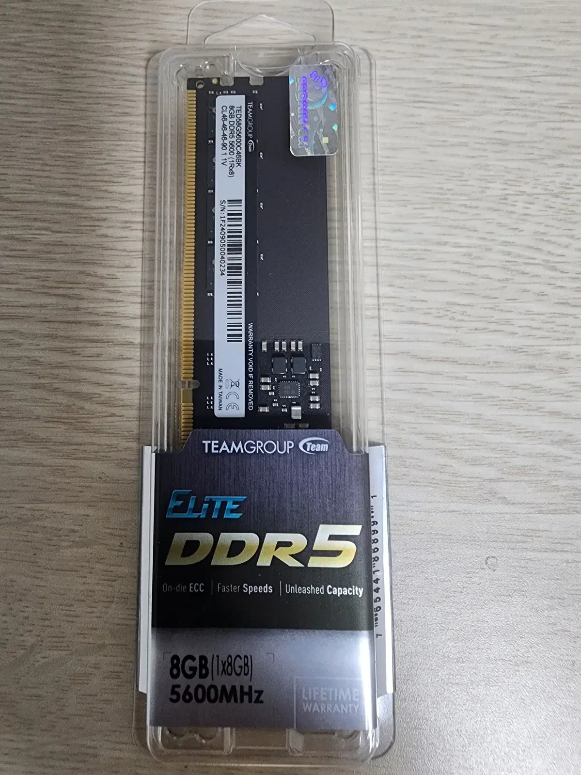 램  8GB TeamGroup DDR5-5600 CL46 Elite 서린