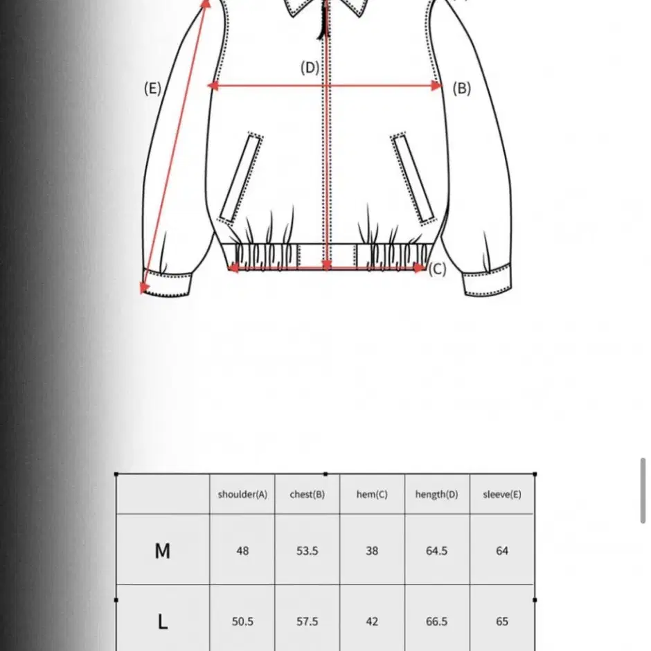 드림월드 램스킨 리얼레더 블루종 봄버 M