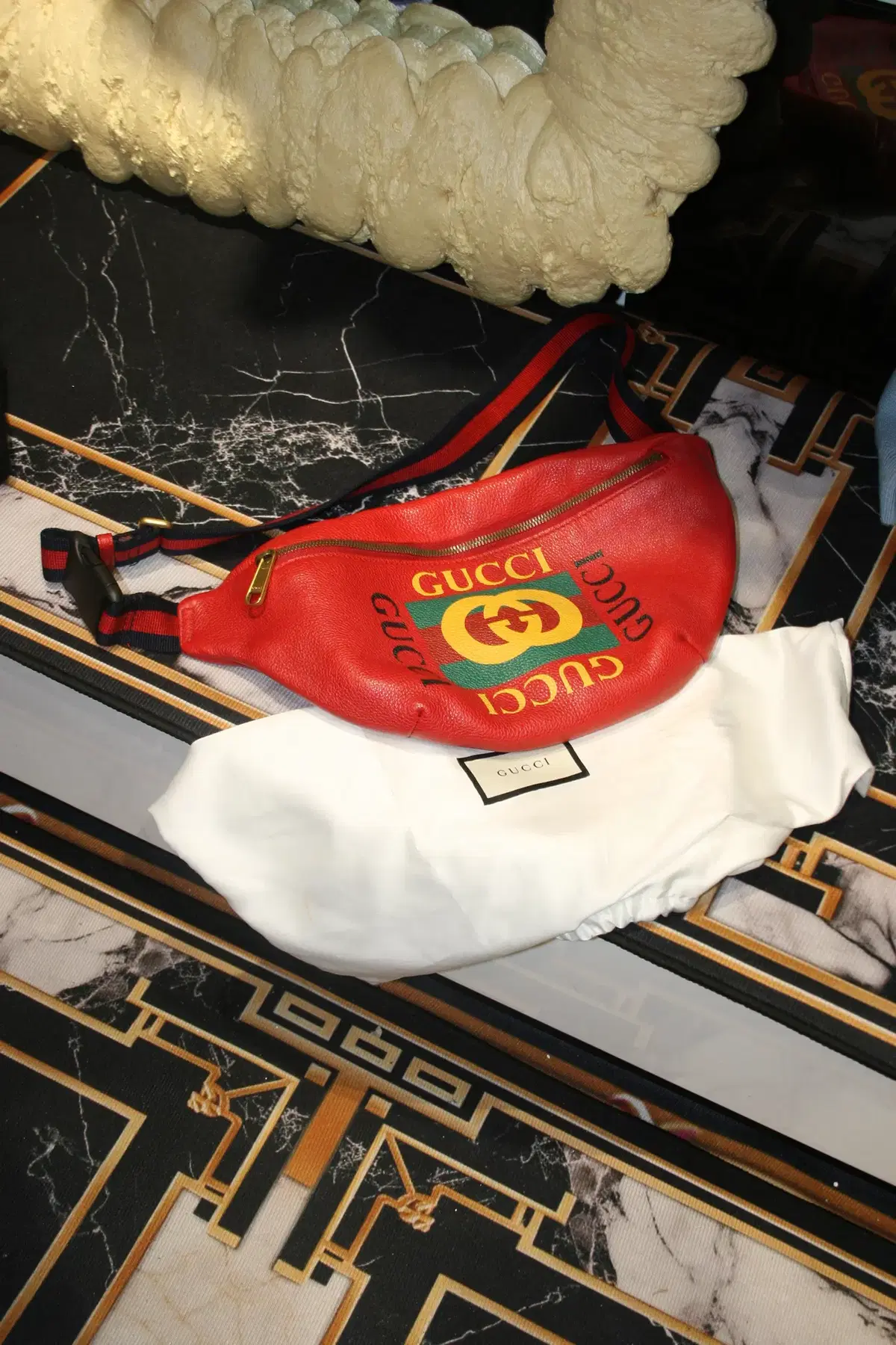 Up to 50% off Lunar New Year sale (Gucci logo belt bag printed leather