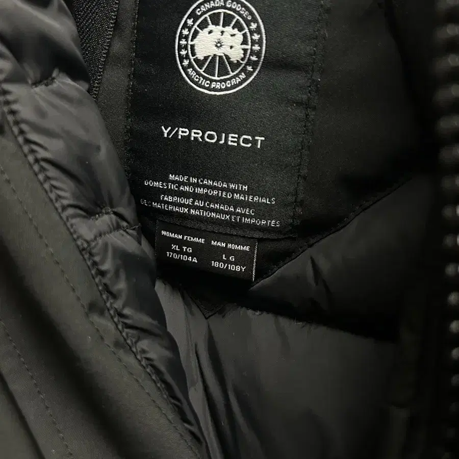 [L] Y/PROJECT x Canada Goose / 칠리왁 블랙