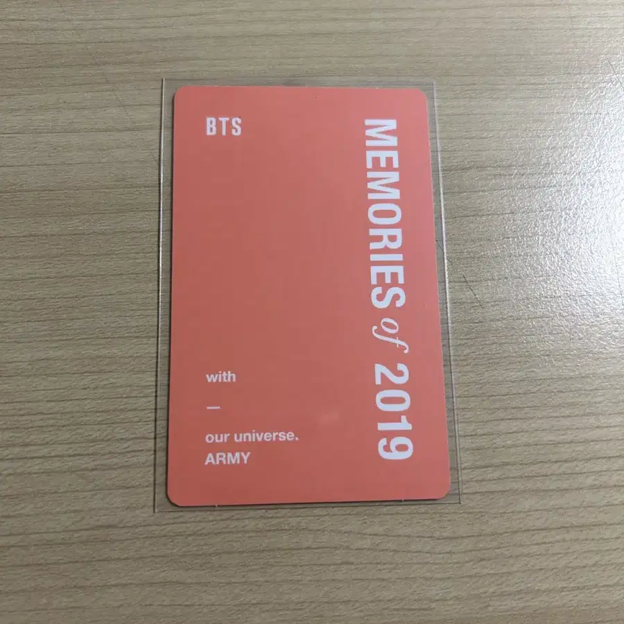 석진 2019 메모리즈 DVD 포카