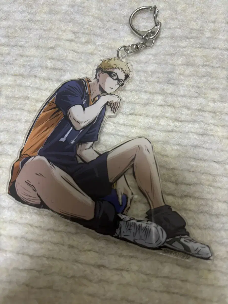 Haikyuu Tsukishimakei Triumphant Fighting Spirit acrylic Keyring