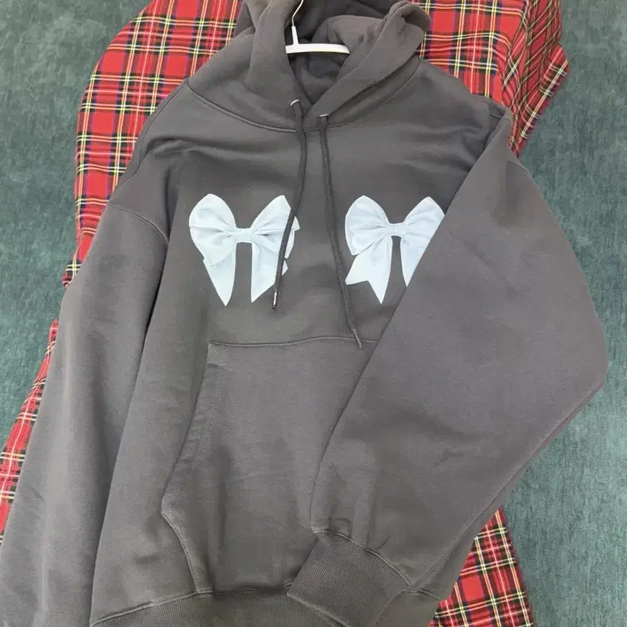 [스컬프터] bow bow hoodie 챠콜 S