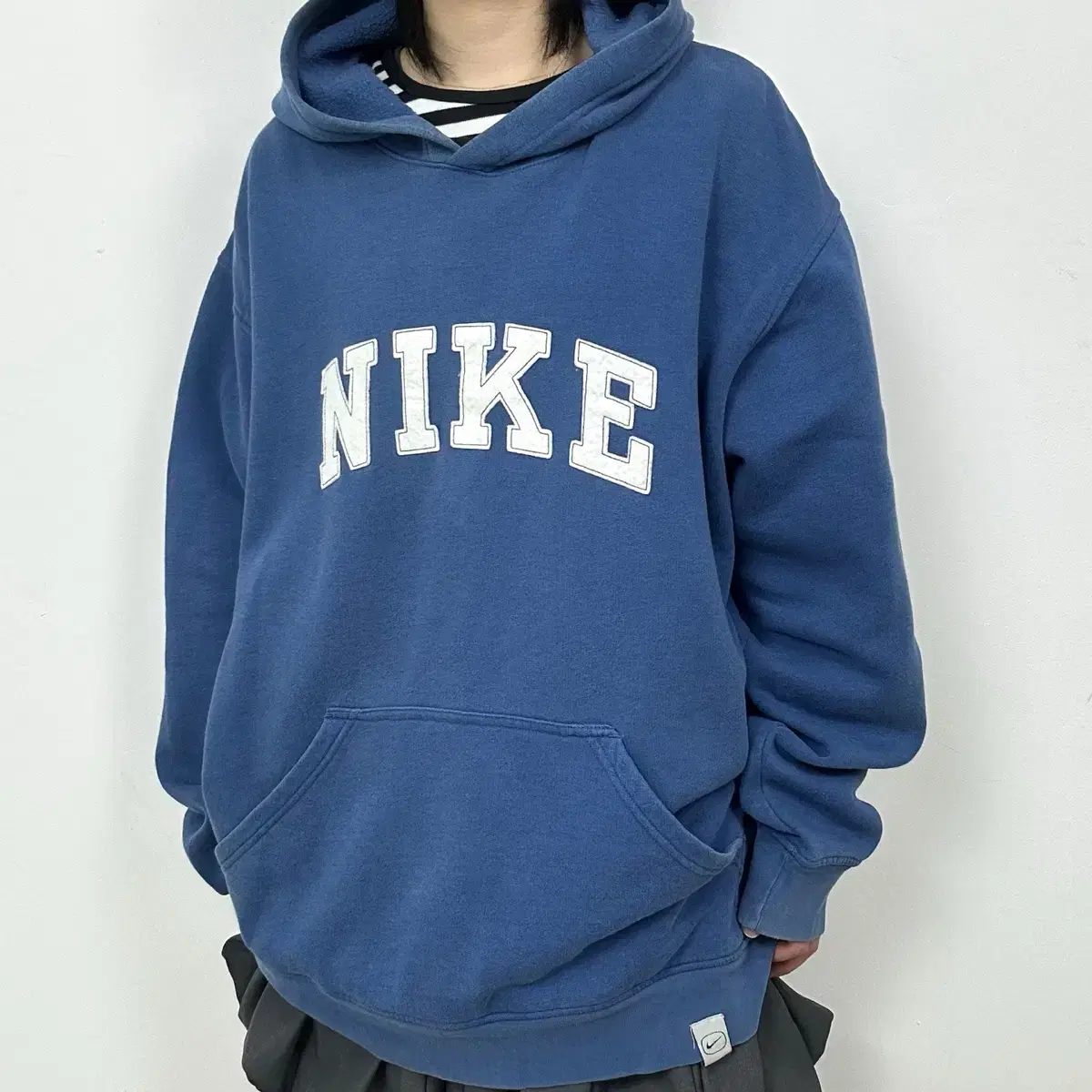 2000s NIKE 나이키 아치로고 올드스쿨 후드티