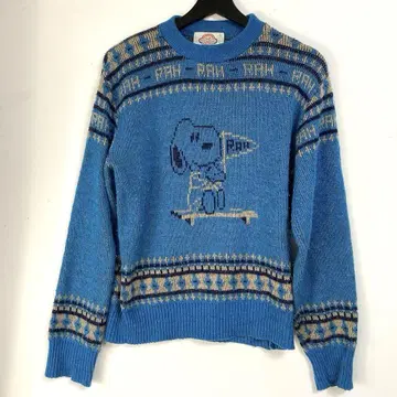 빈티지 70년대 화살표 스누피 스웨터 EQ