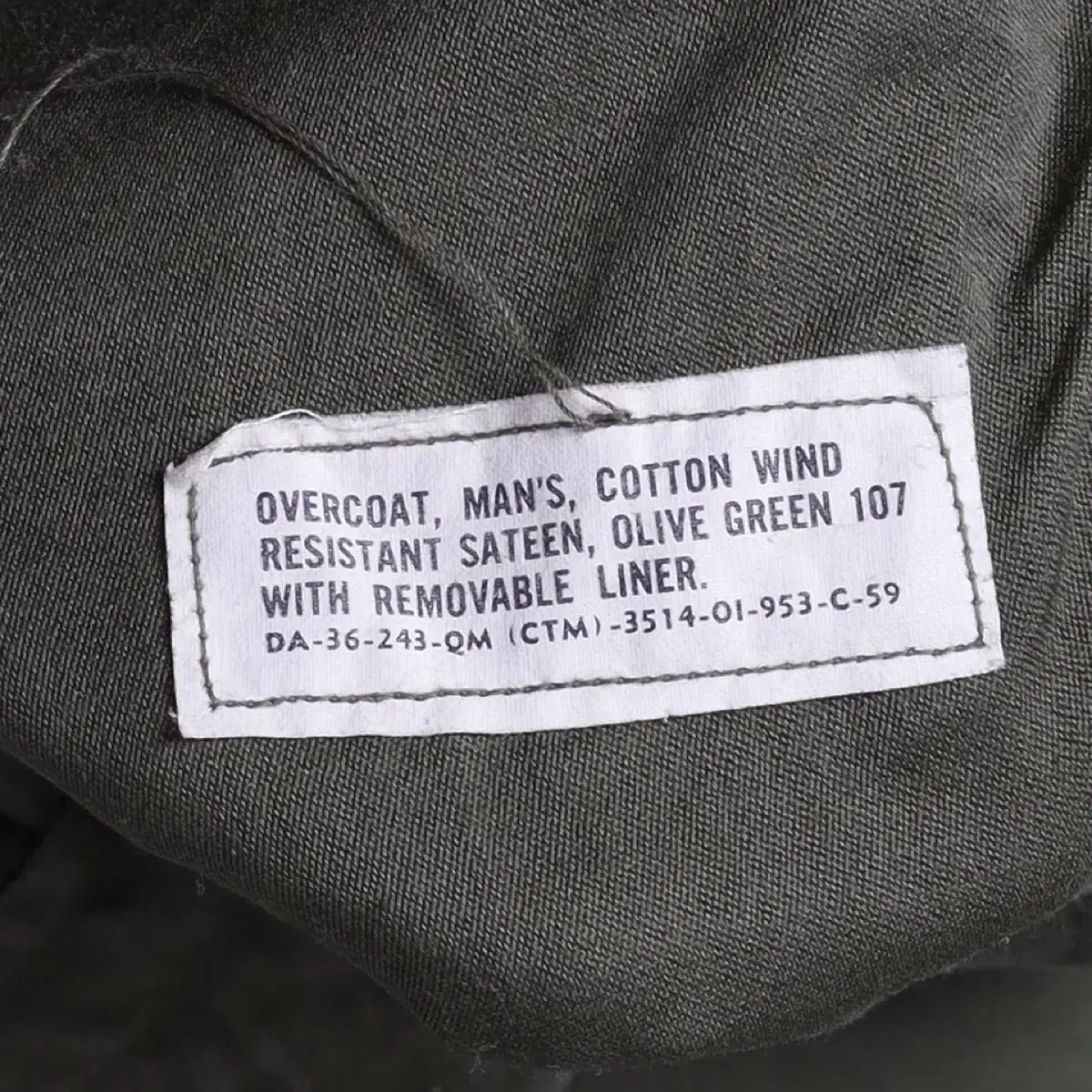 US Army OG 107 M-50 Over Coat