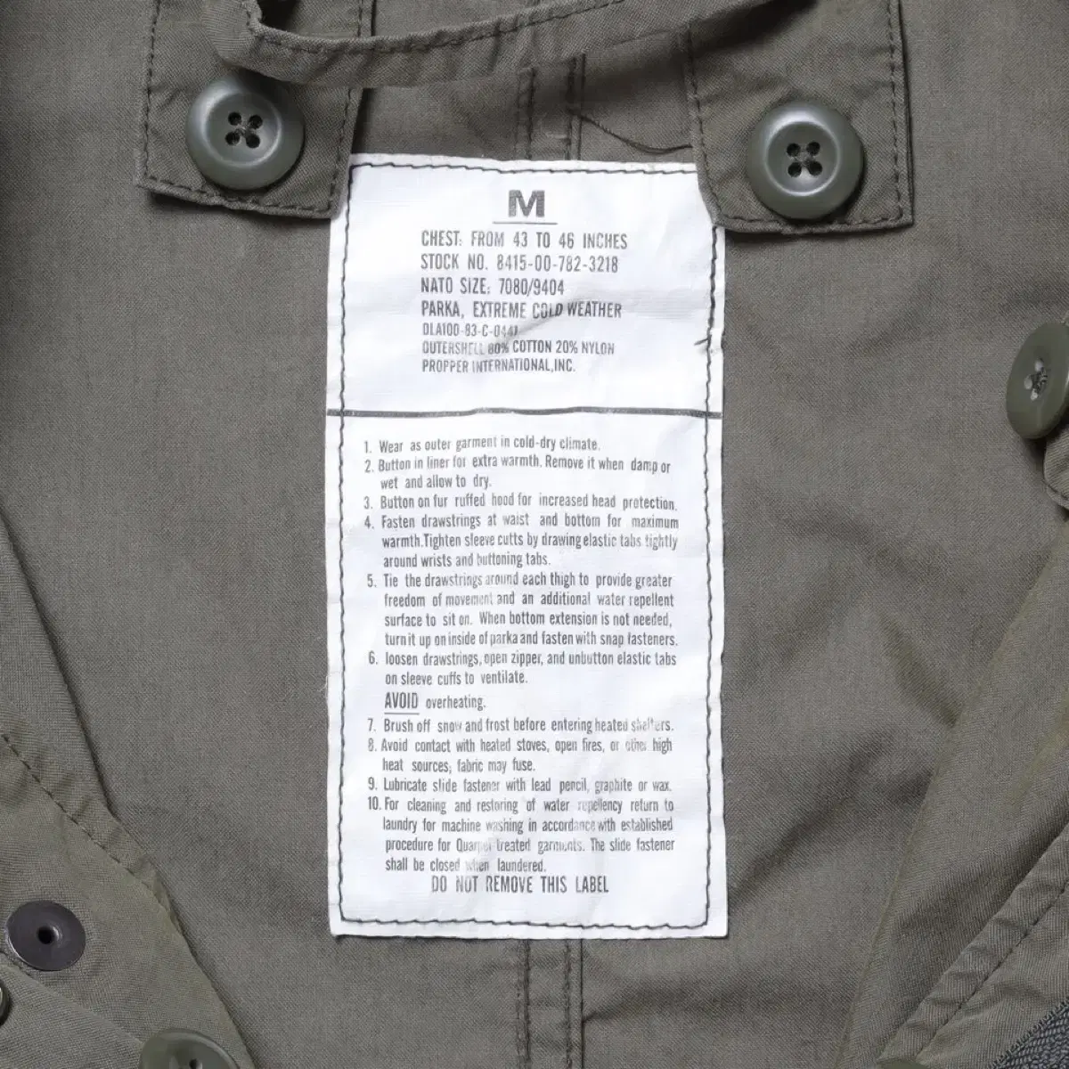 US Army M-65 Fishtail Parka