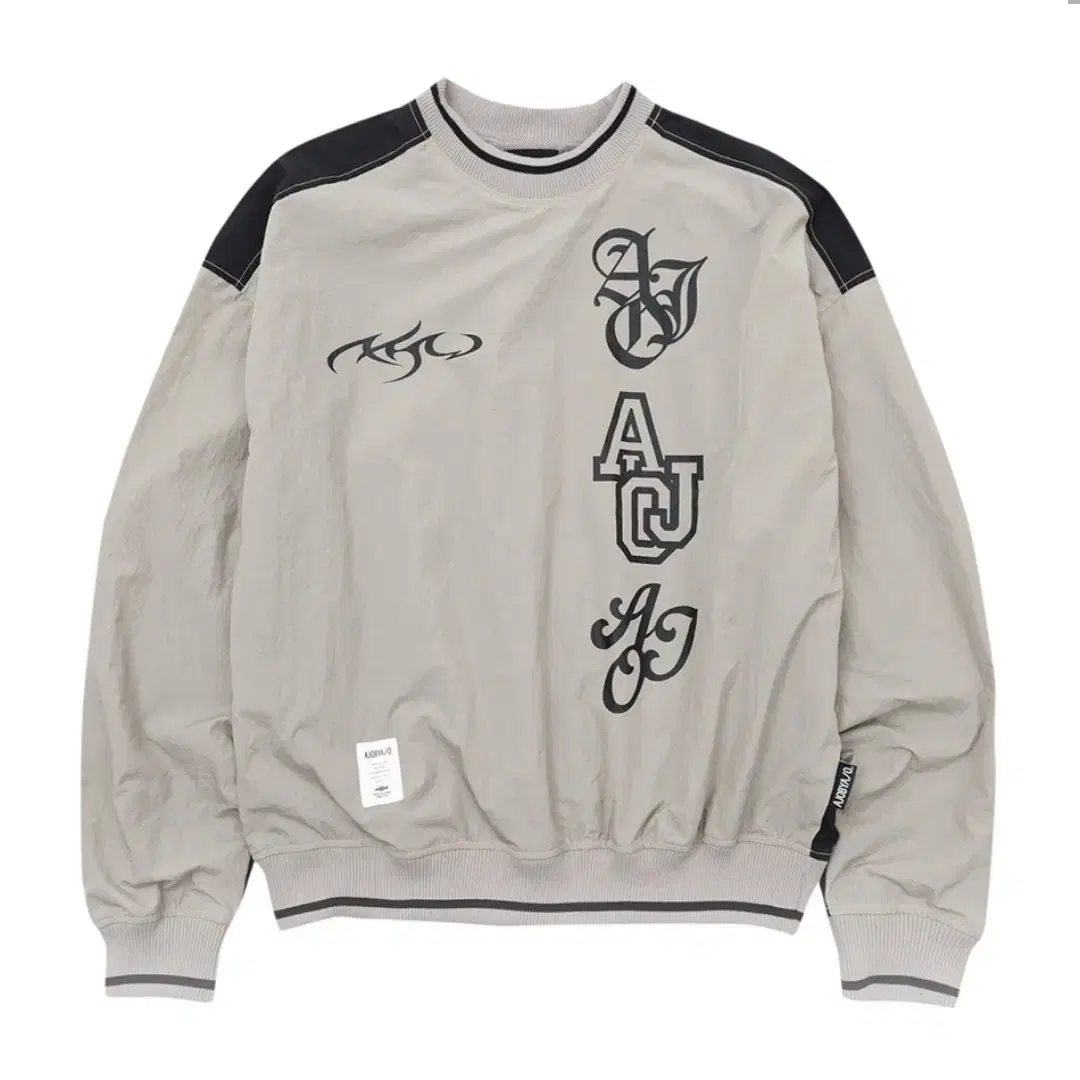 Total Logo Nylon Sweatshirt [LIGHT GREY]