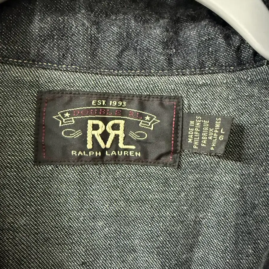 RRL 데님 웨스턴 셔츠