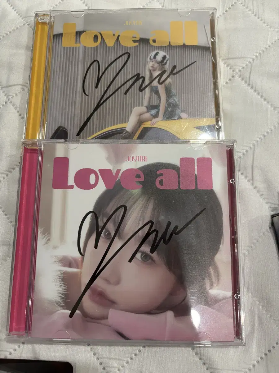 Yuri Cho Love all handwritten sign album